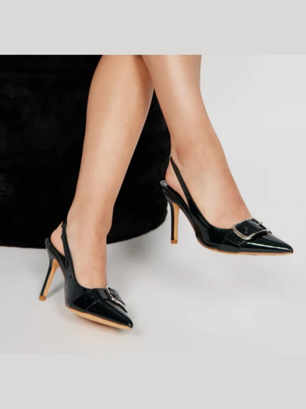 Fashion Nova Girl Boss Slingback Pumps – Like New